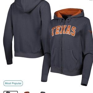 Texas Women's Gray and Orange Hoodie